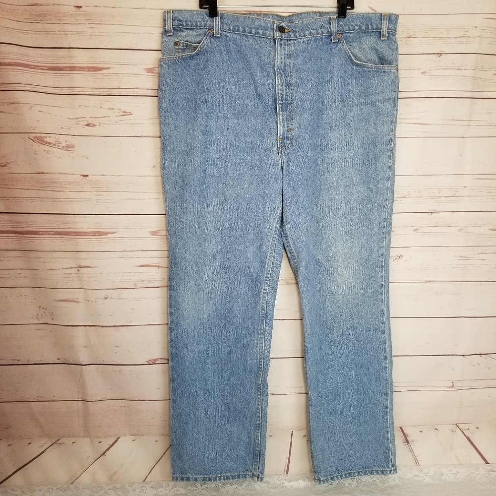 Levi Men's 44x30 Orange Tab 509 Loose Light Wash